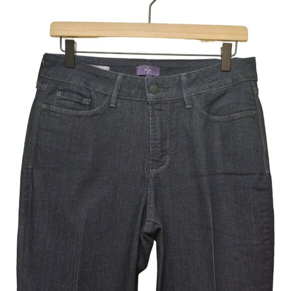 NYDJ Marilyn Straight Leg Denim Embroidered Pocket Trousers in Rinse Sz 8 - Picture 2 of 12